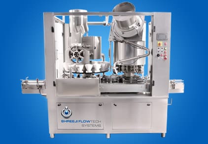 Rotary Powder Filling and P&P or ROPP Capping Machine